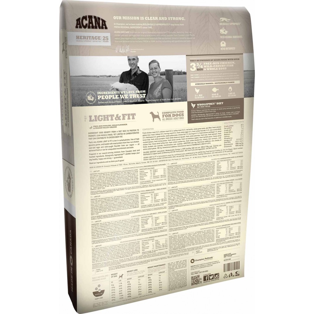 Acana Heritage – Light & Fit 9.7kg