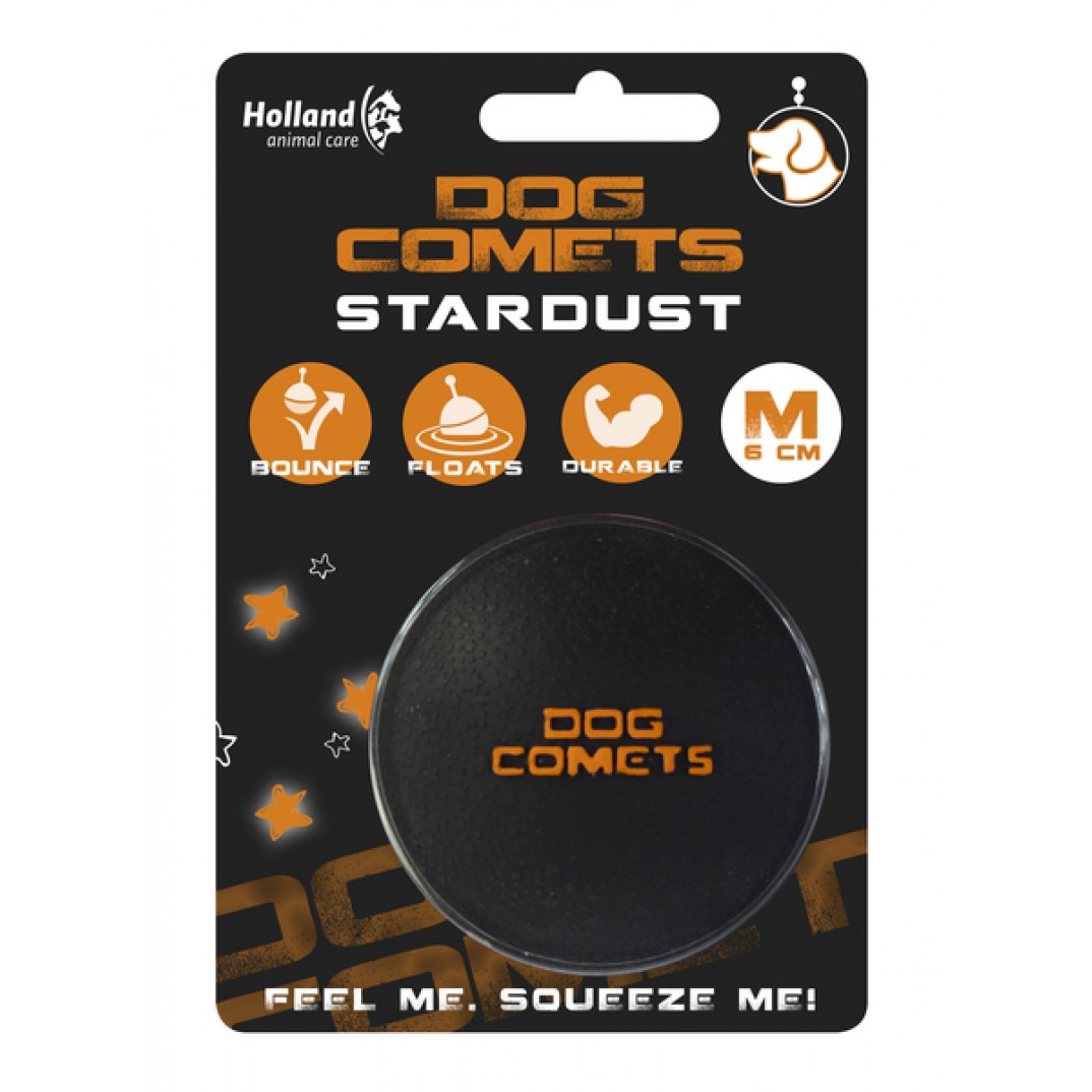 Dog Comets Stardust Zwart/Oranje M