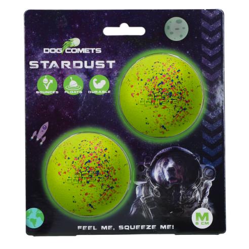 Dog Comets Stardust Groen M 2-Pack