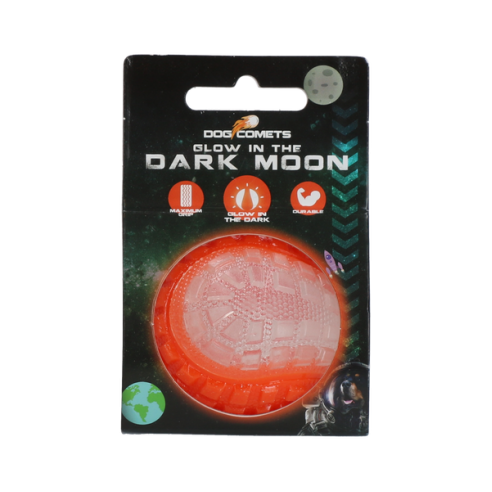 Dog Comets Glow In The Dark Moon Bal S Oranje