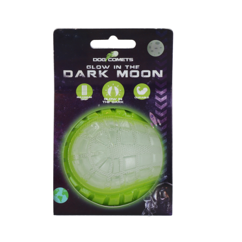 Dog Comets Glow In The Dark Moon Bal M Groen