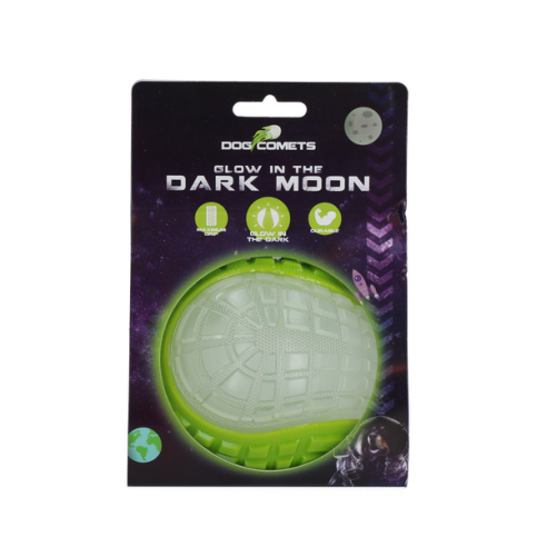 Dog Comets Glow In The Dark Moon Bal L Groen