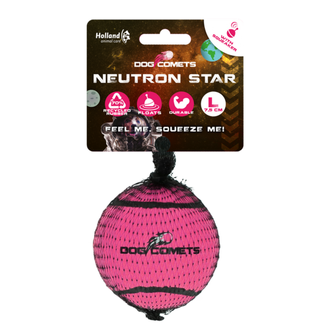 Dog Comets Neutron Star Tennisbal Met Pieper L Roze Dog Comets Neutron Star Tennisbal Met Pieper L Roze