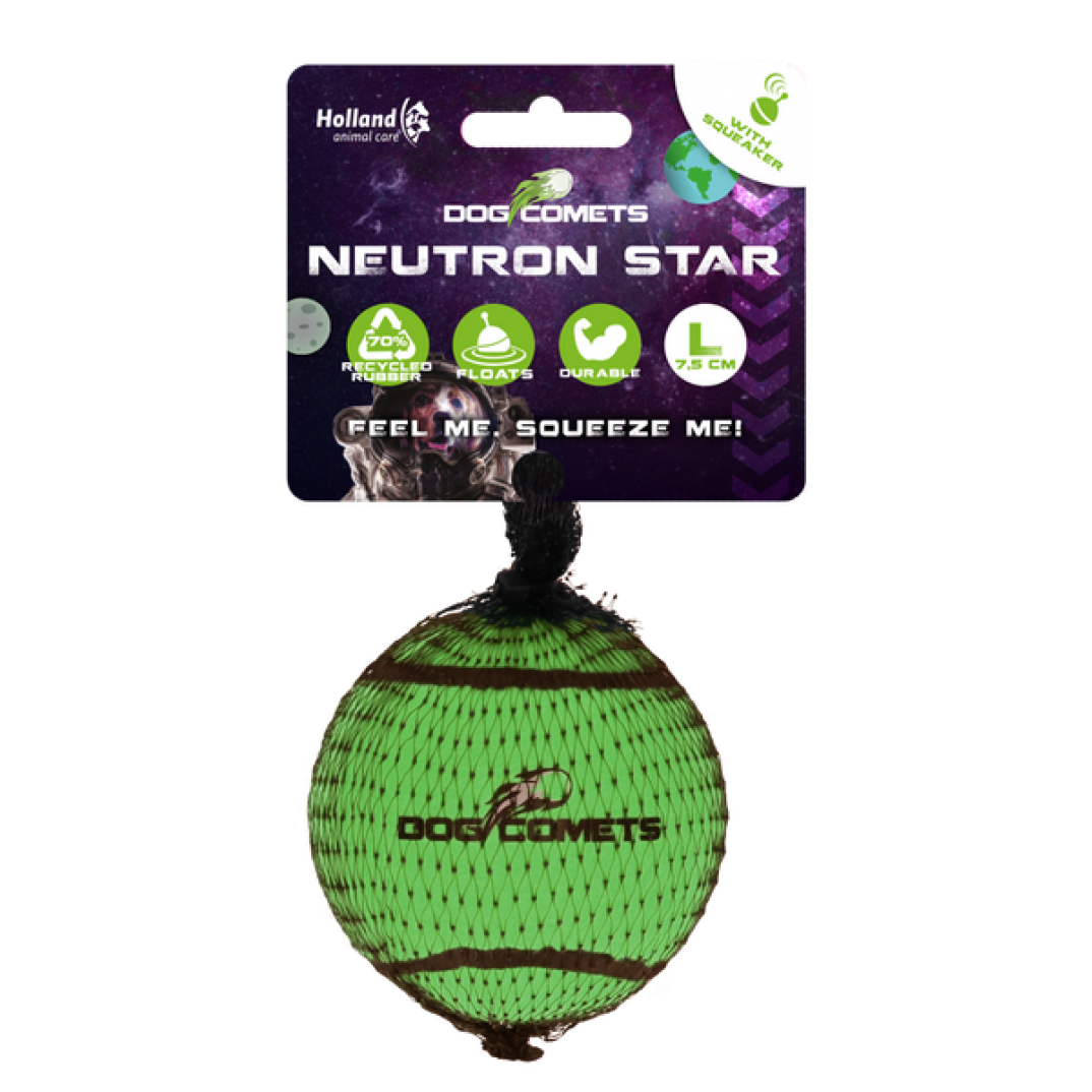 Dog Comets Neutron Star Tennisbal Met Pieper L Groen Dog Comets Neutron Star Tennisbal Met Pieper L Groen