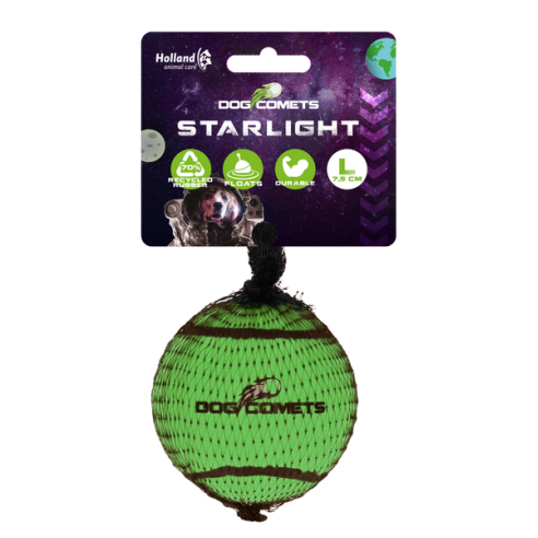 Dog Comets Starlight Tennisbal L Groen