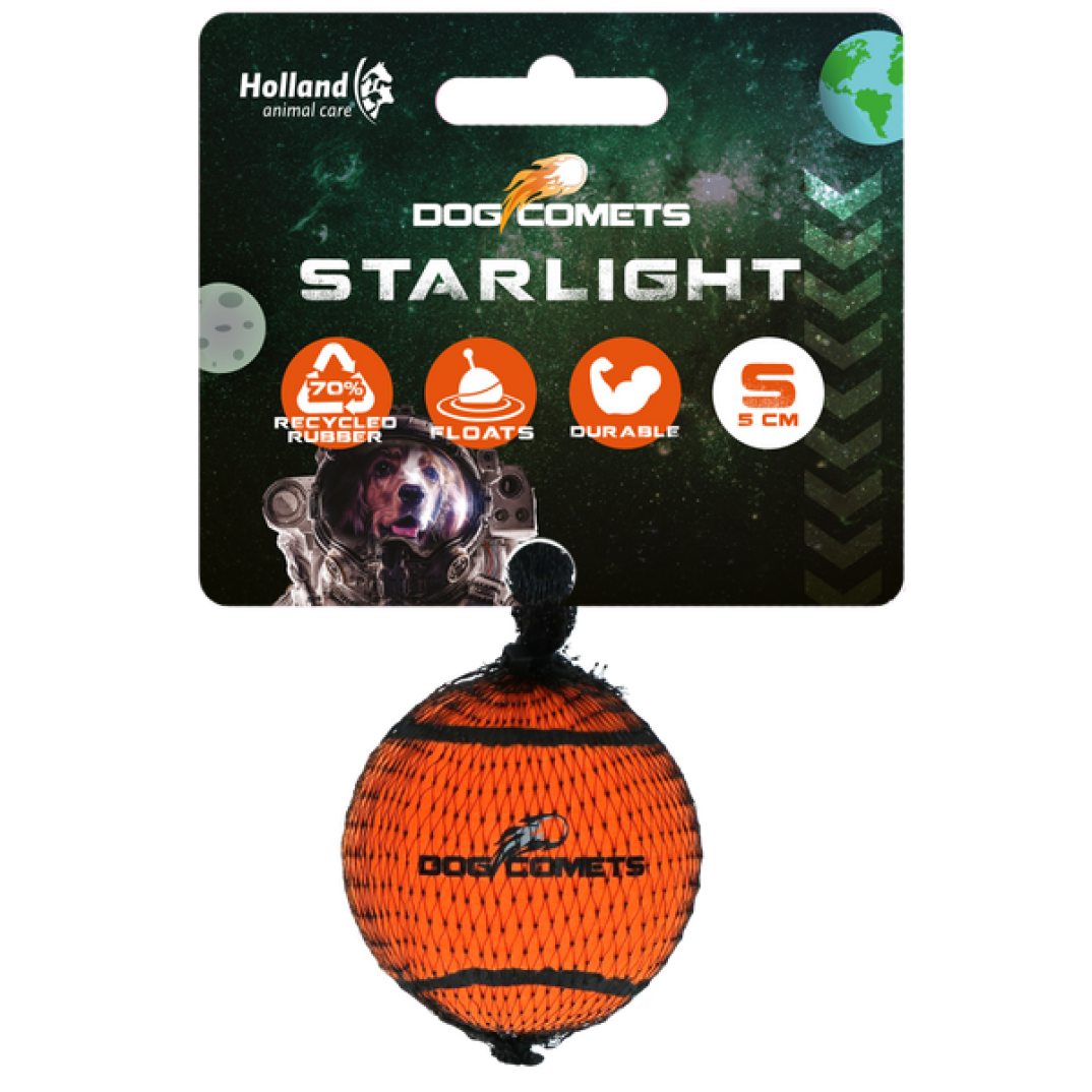Dog Comets Starlight Tennisbal S Oranje