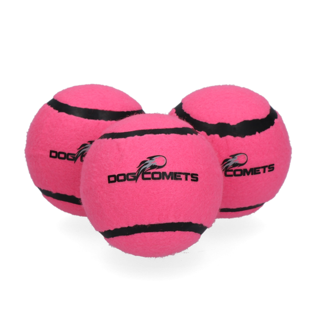 Dog Comets Starlight Tennisbal M Roze (3-pack)