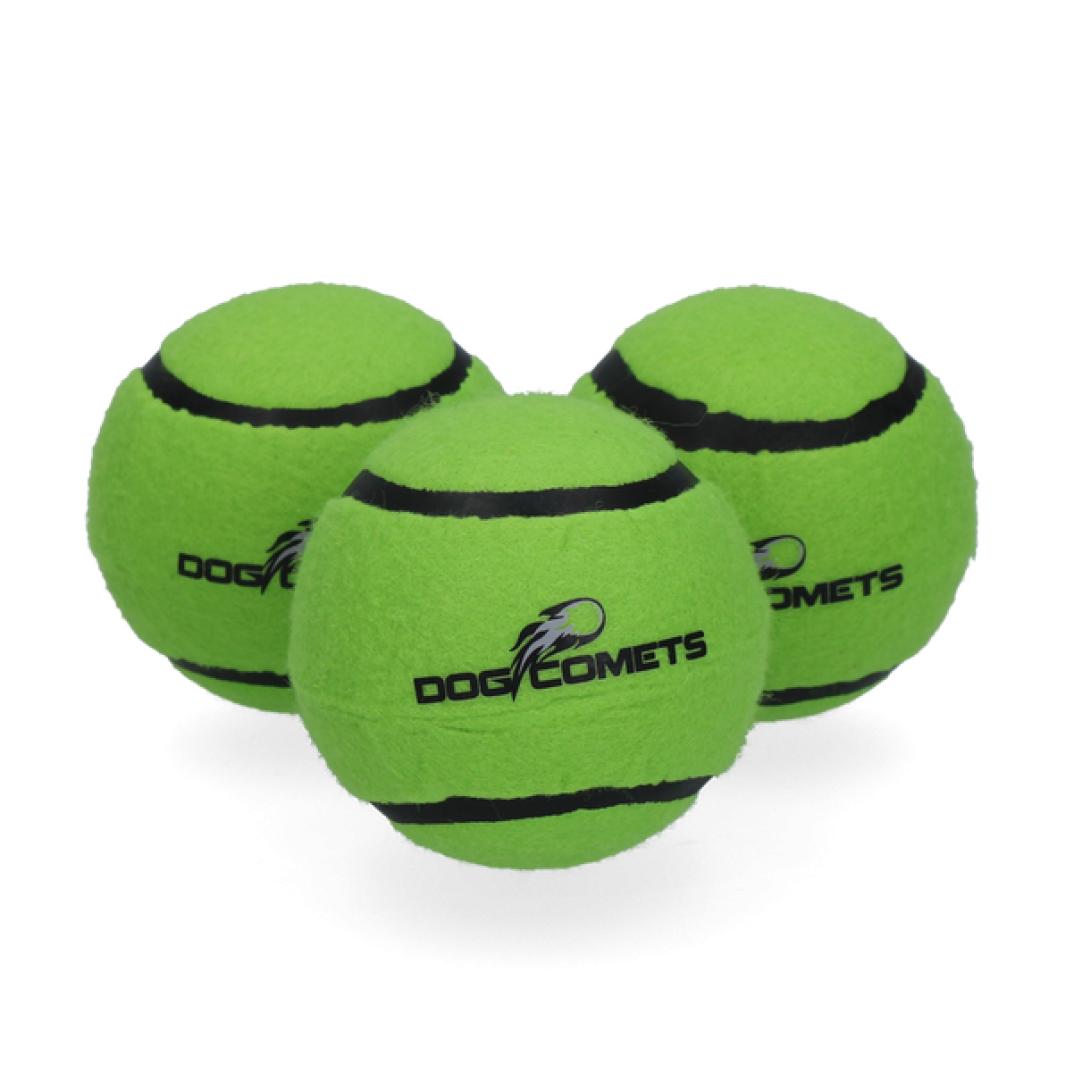 Dog Comets Starlight Tennisbal M Groen (3-Pack)
