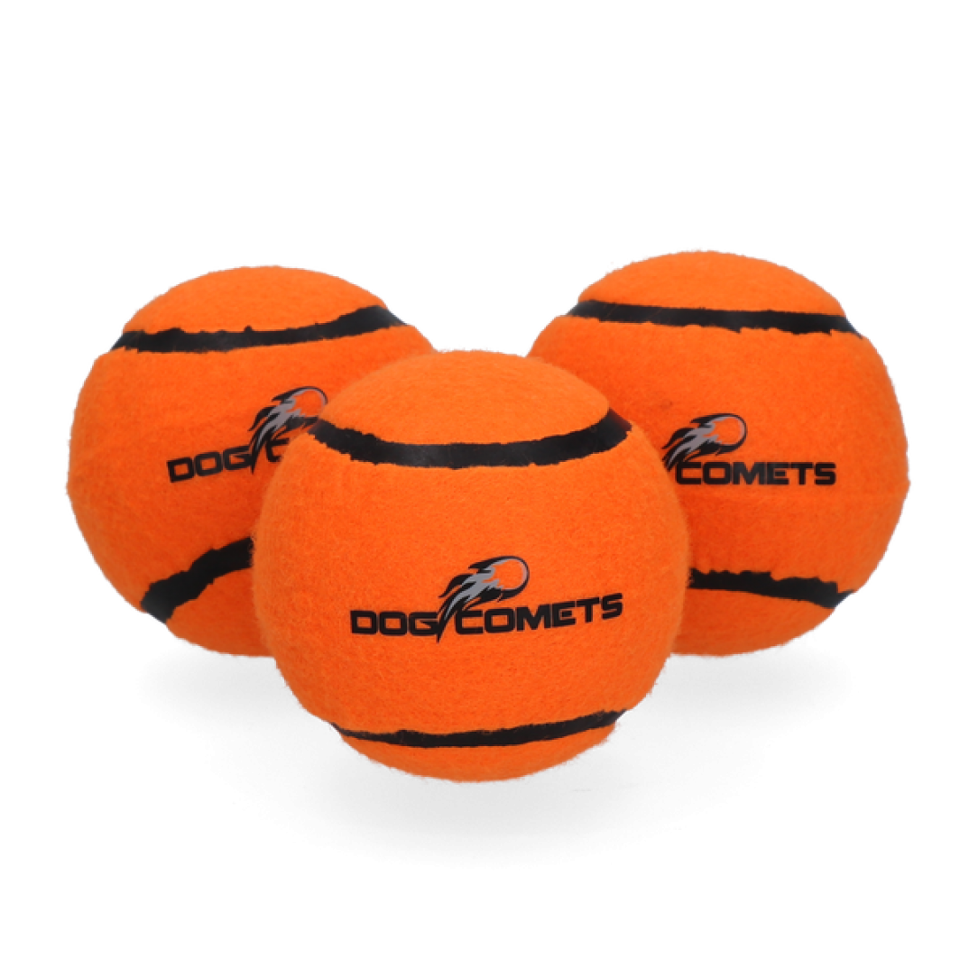 Dog Comets Starlight Tennisbal M Oranje (3-Pack)