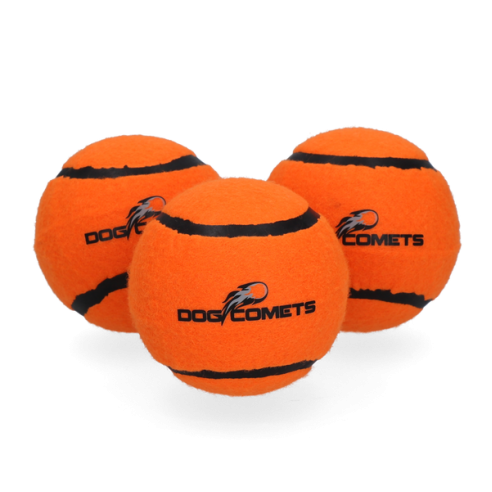 Dog Comets Starlight Tennisbal M Oranje (3-Pack)