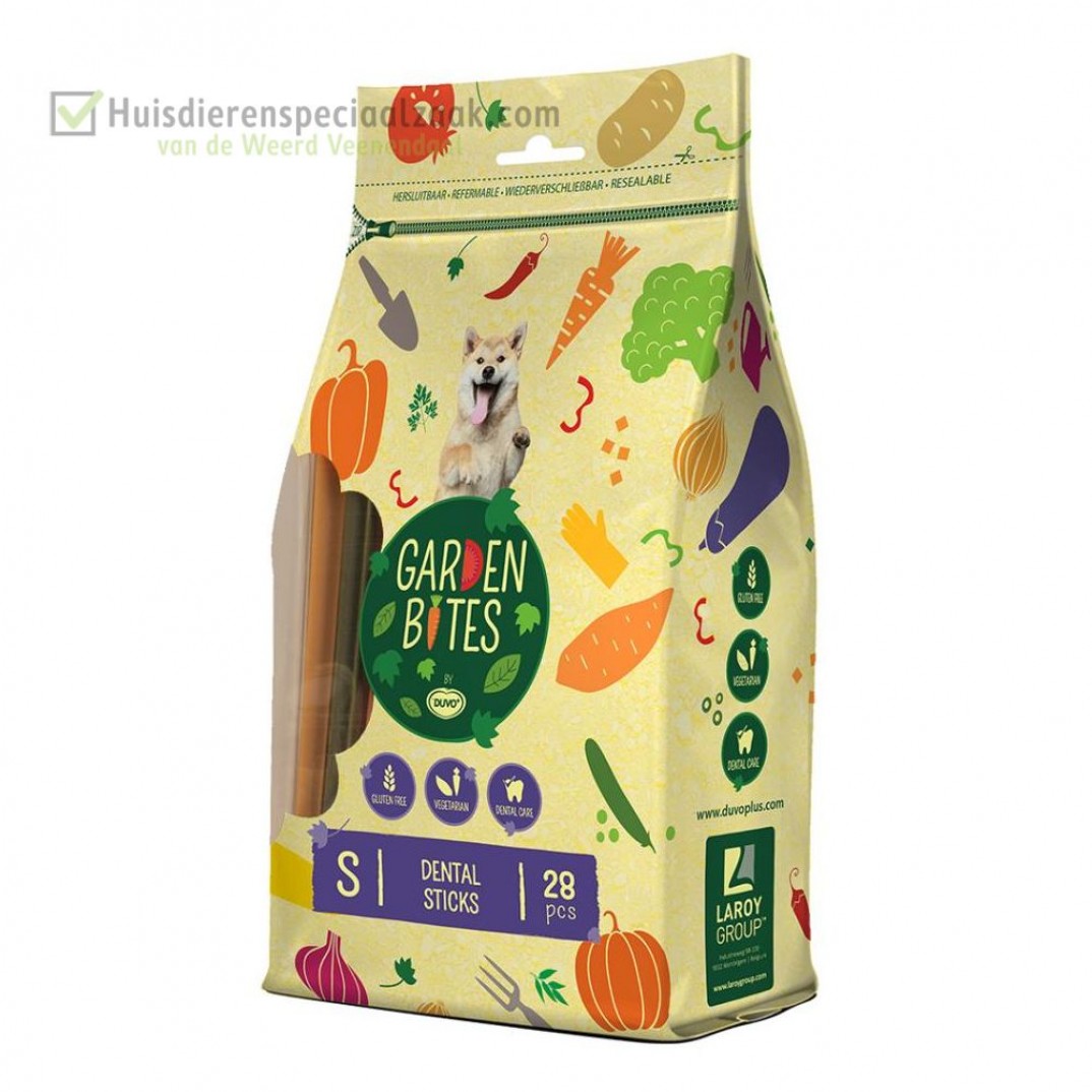 Garden Bites dental sticks maat S, zak van 28 stuk