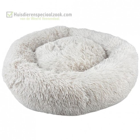 Cozy donut bed grijs
