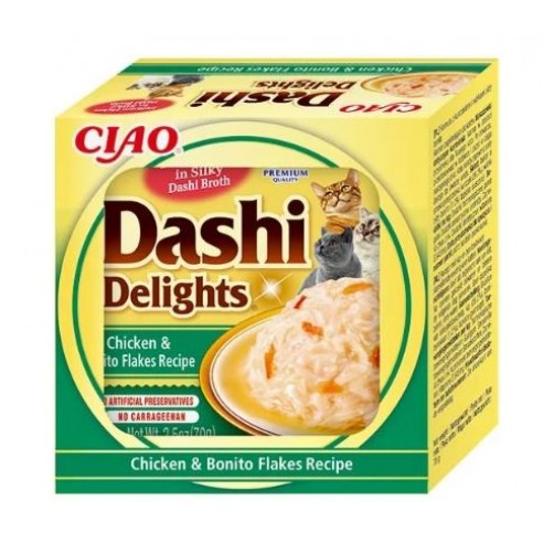 Inaba Ciao Dashi Delights Kip en Bonitovlokken