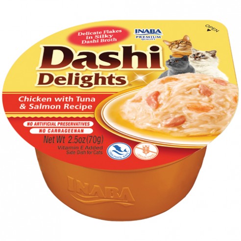 Inaba Ciao Dashi Delights Kip, Tonijn en Zalm