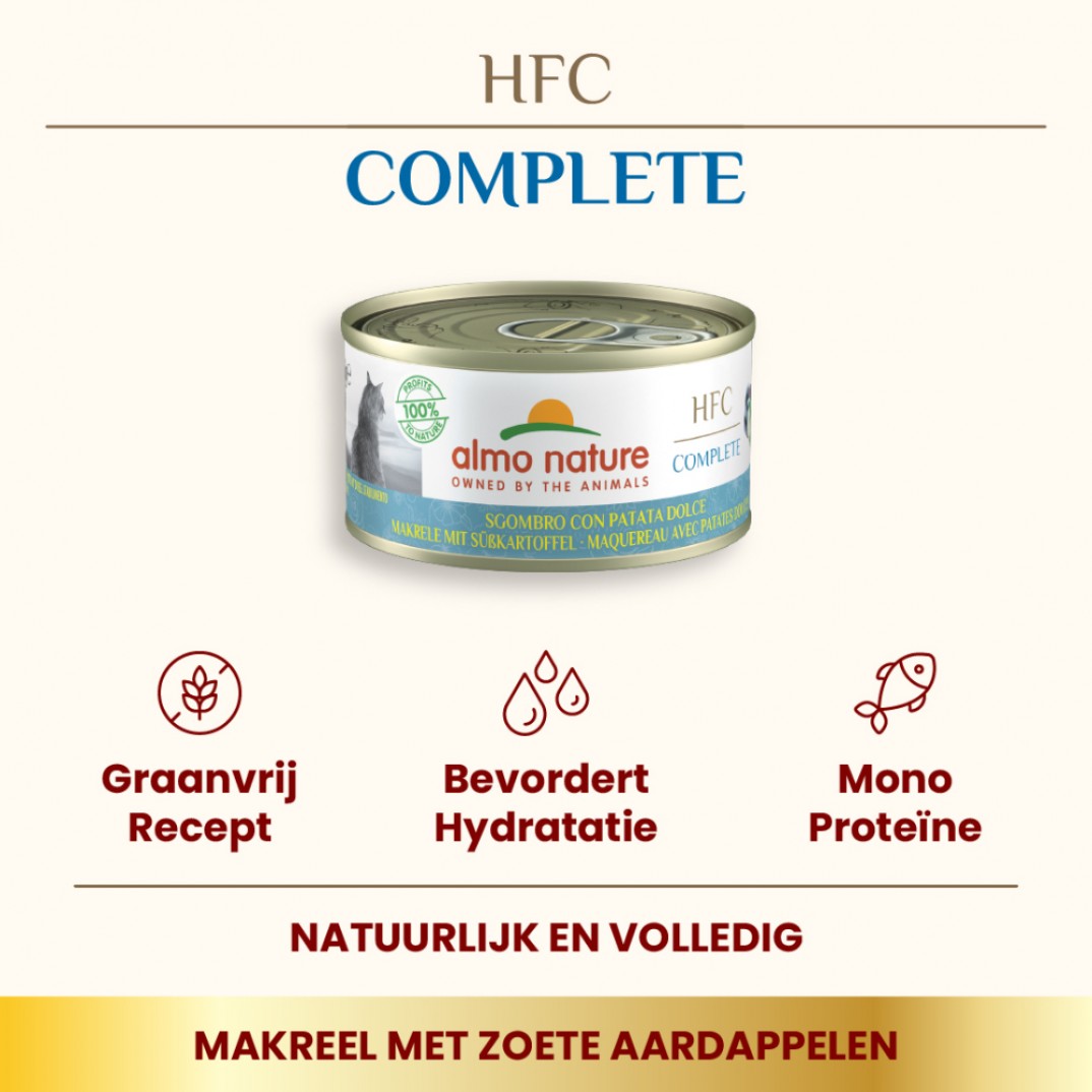 Almo Nature HFC graanvrij makreelenaardappelen Almo Nature HFC graanvrij makreelenaardappelen