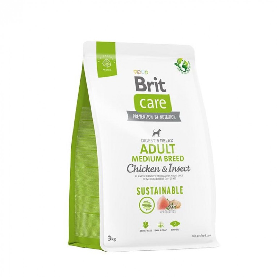 Brit Care Dog Sustainable Adult Medium Breed 3 kg