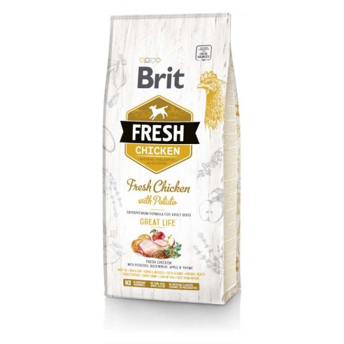 Brit Fresh Chicken with Potato Adult Great Life 12 kg