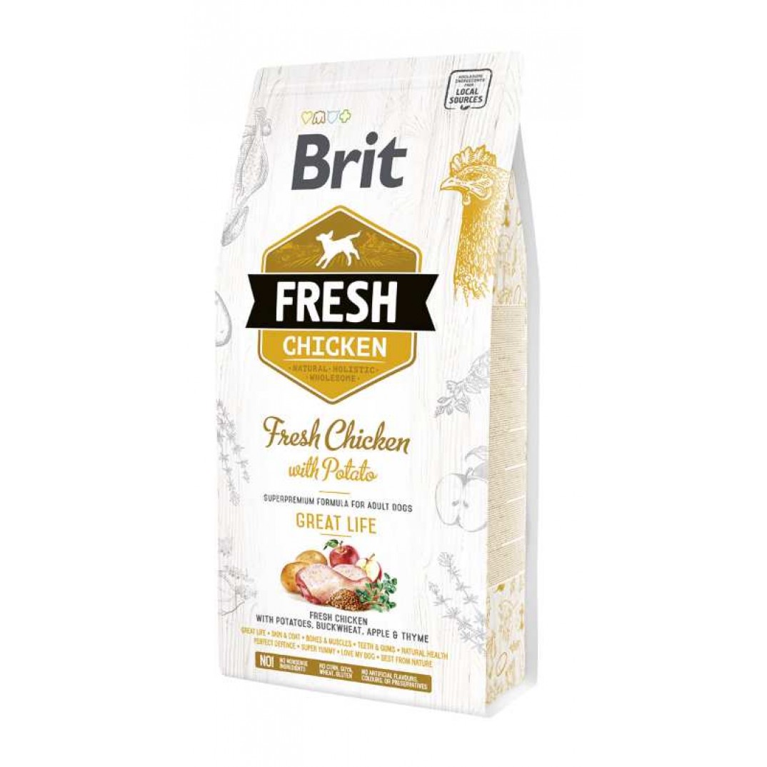 Brit Fresh Chicken with Potato Adult Great Life 2,5 kg
