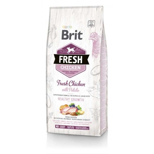 Brit Fresh Chicken with Potato Puppy Healthy Growth 12 kg
