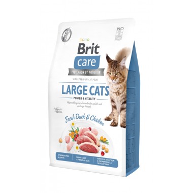 VERSPIL NIET, BESPAAR WEL NU MET KORTING: Brit Care - Large Cats Power & Vitality 7 kg THT 10-9