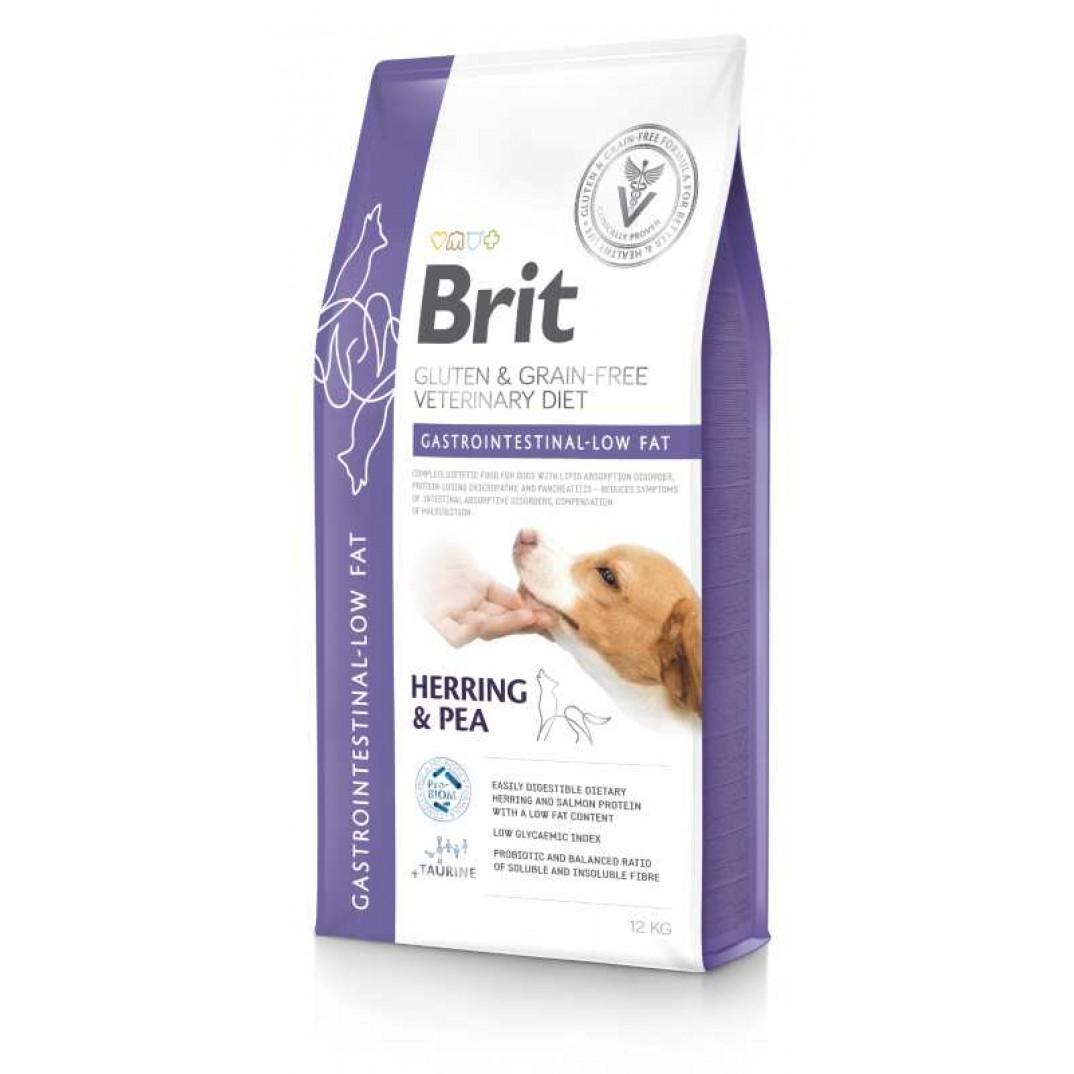 Brit graanvrij Dierenartsvoeding Gastrointestinal-low fat 12 kg