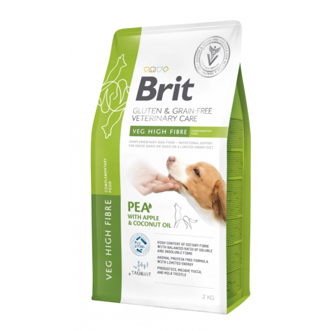 Brit graanvrij Dierenartsvoeding Veg High Fibre 2 kg