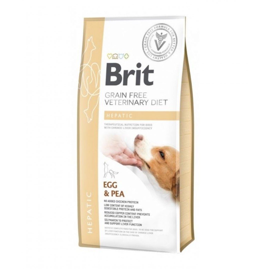 Brit graanvrij dierenartsvoeding Hepatic 12 kg