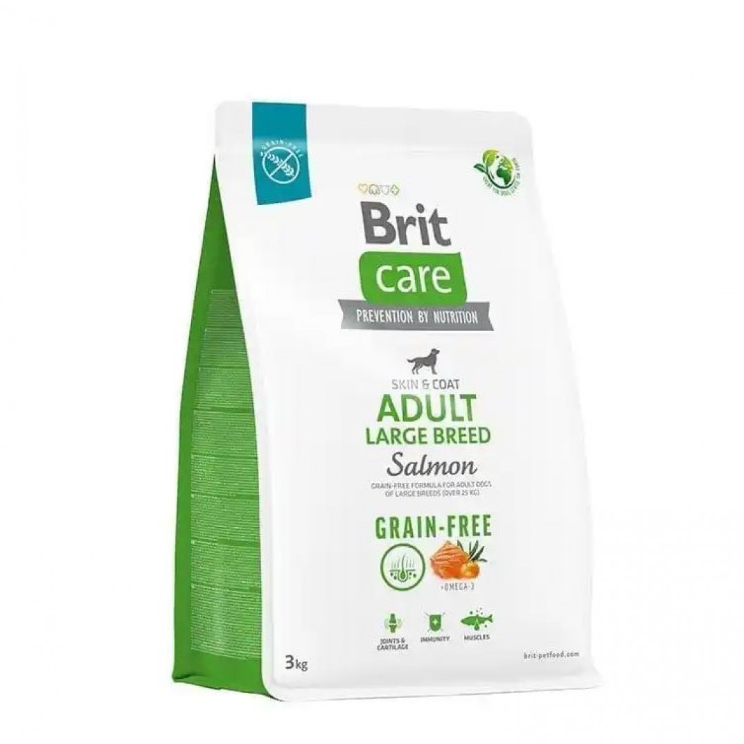 Brit Care Grain-free Adult Large Breed zalm hondenvoer 3 kg