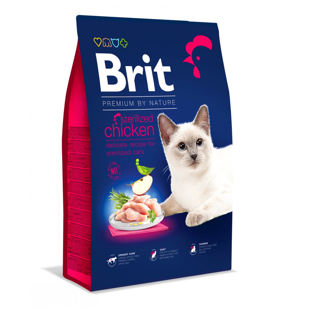 Brit Premium by Nature Cat - Sterilized Chicken 8kg Brit Premium by Nature Cat - Sterilized Chicken 8kg