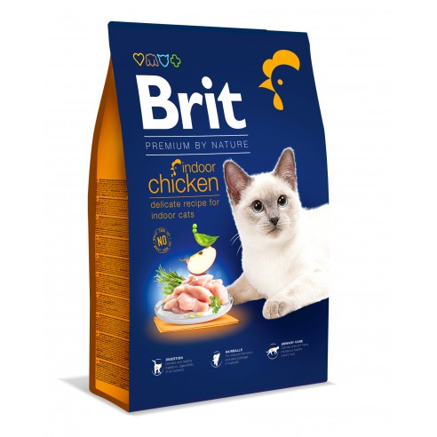 Brit Premium by Nature Cat - Indoor Chicken 8kg