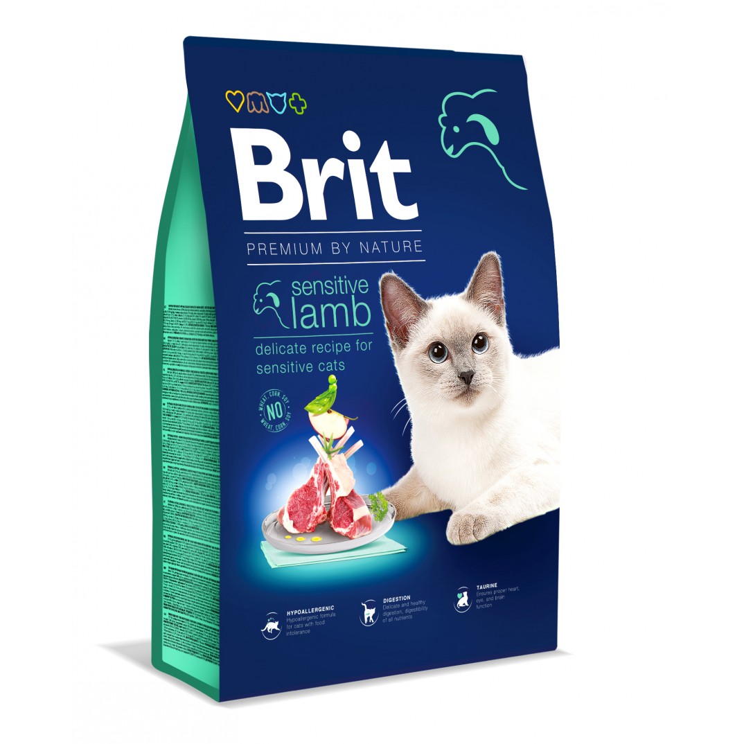 Brit Premium by Nature Cat - Sensitive Lamb 8kg