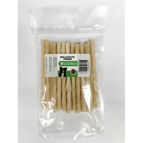 Van de Weerd - Runderhuid - Rolsticks 7/8 mm zak 20 st