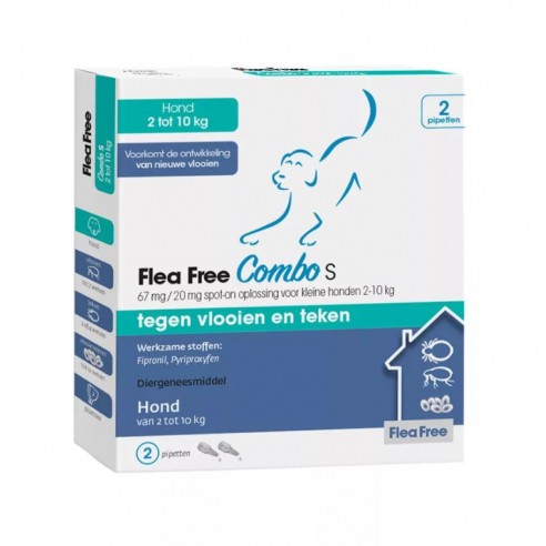 Flea Free Combo Hond S 2-10kg 2 pipetten
