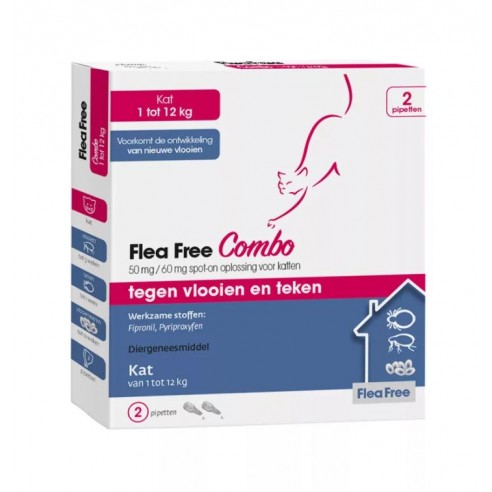 Flea Free Combo Kat 2 pipetten