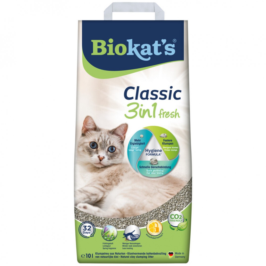 Biokat's Classic Fresh 18 liter kattenbakvulling met frisse geur