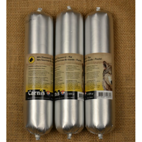 Carnis  - 100% Vleesworst  Kip 200gr