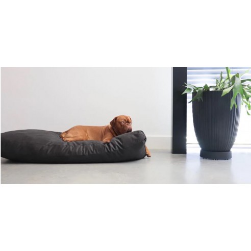 Maxxnobel Hondenkussen - Lederlook Zwart Large 125x95