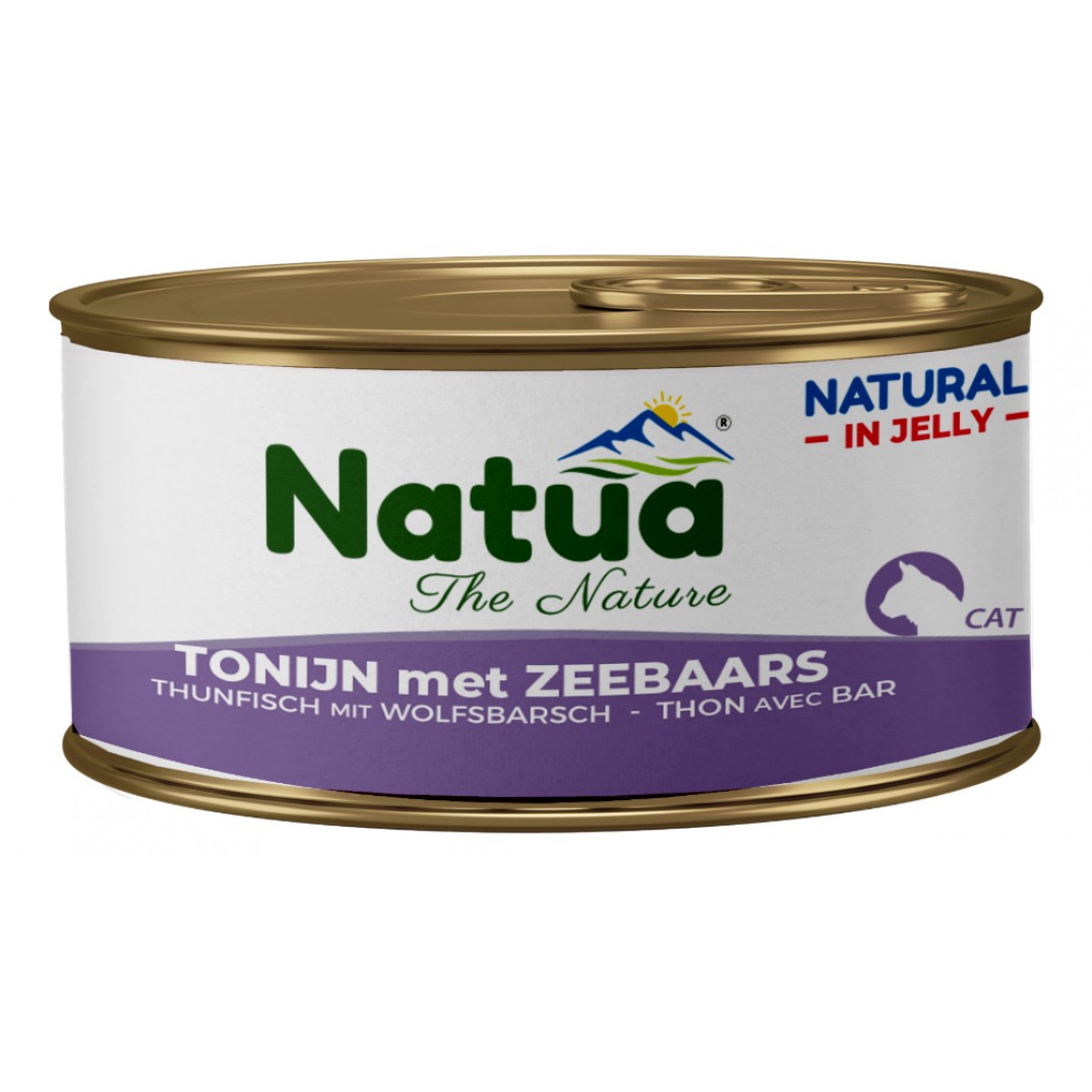 Natua natural jelly Tonijn met zeebaars 85 gram