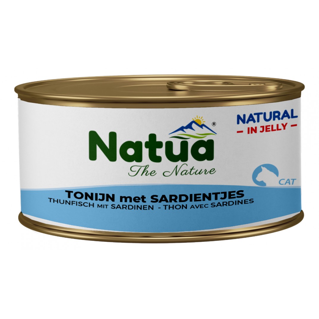 Natua natural jelly Tonijn met sardines 85 gram