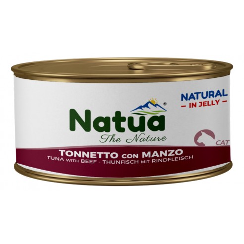 Natua Natural Jelly Tonijn met Rundvlees 85 gram