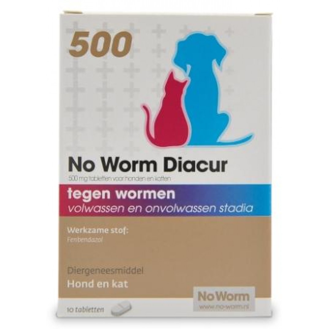 No Worm Diacur 500 10 tabletten