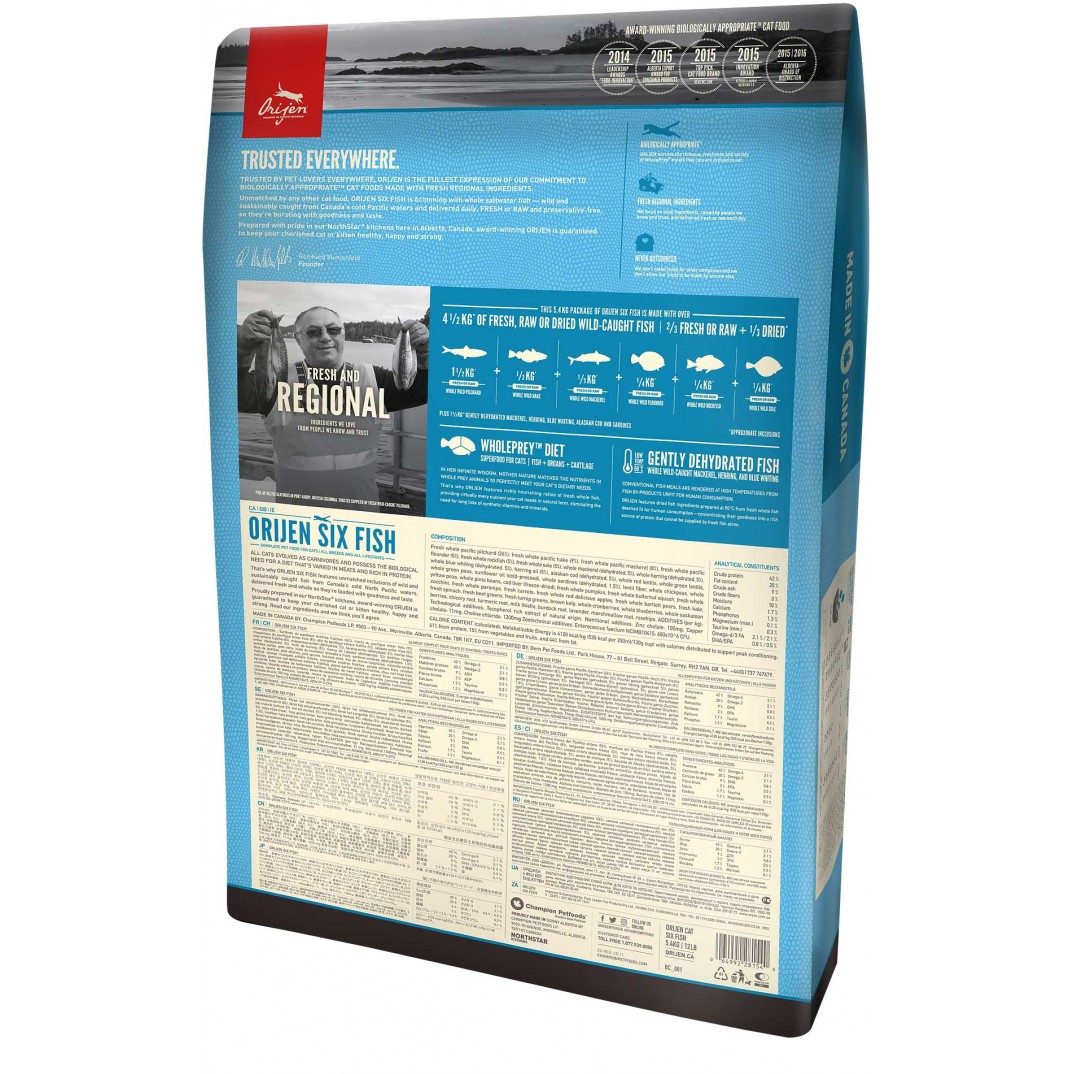 Orijen Cat Whole Prey 6 fish 1.8kg