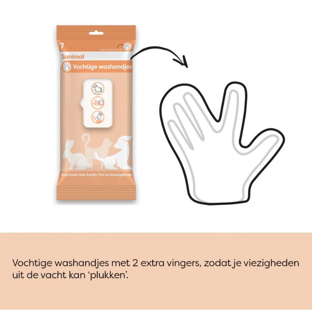 Sanimal Vochtige Washandjes