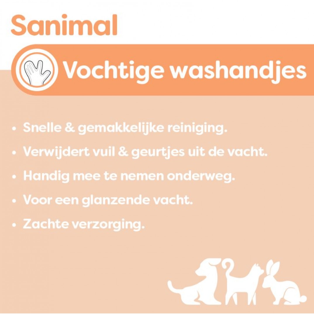 Sanimal Vochtige Washandjes