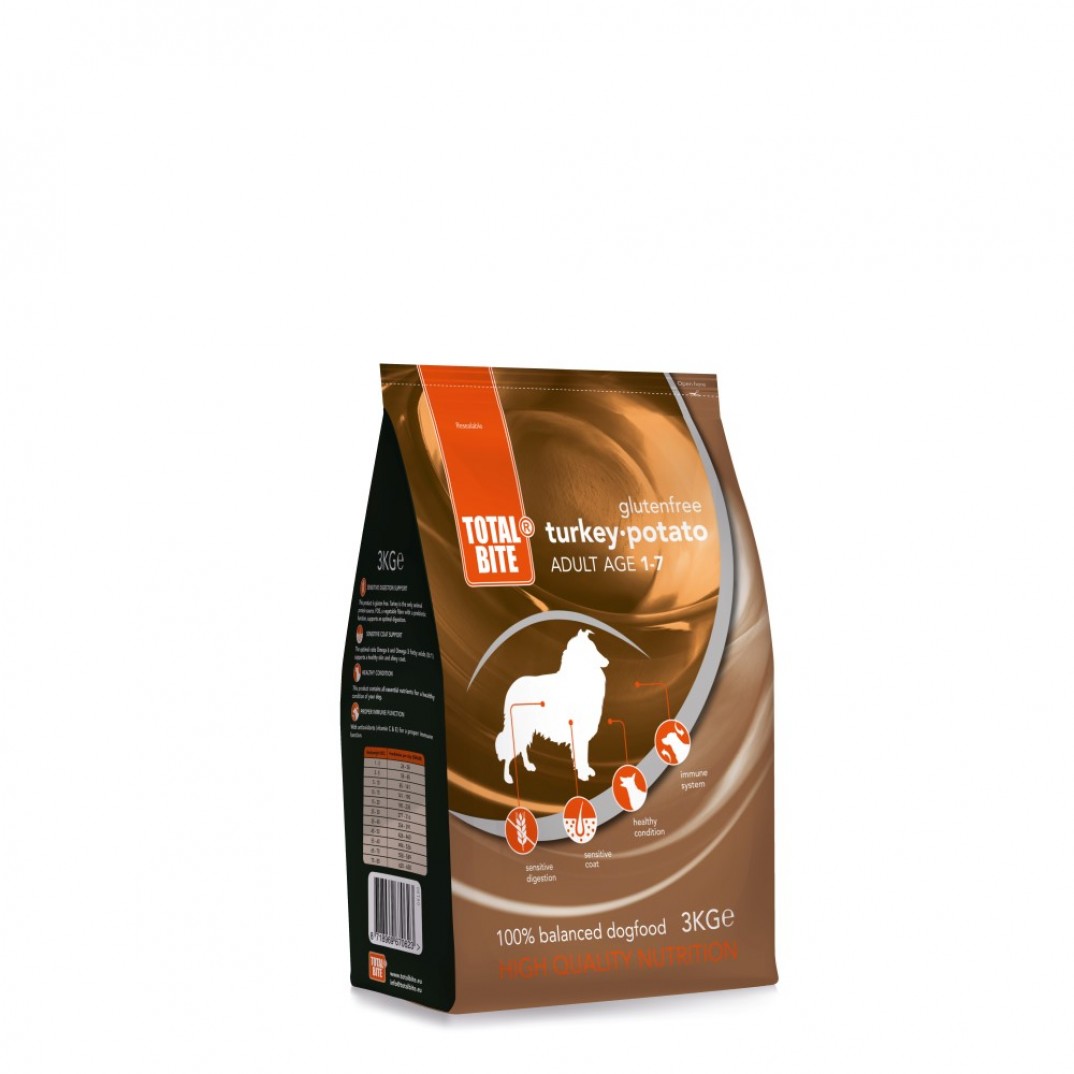Total Bite turkey en potato 3kg