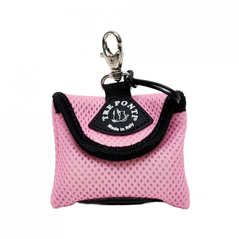 Tre Ponti poepzakjes houder mesh - pastel roze