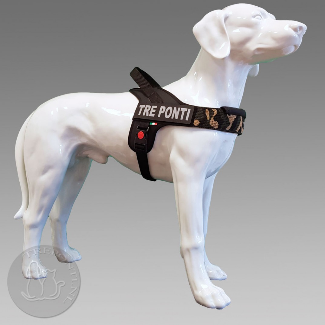 Tre Ponti Flash camou reflectief verstelbare buikband Tre Ponti Flash zwart camou