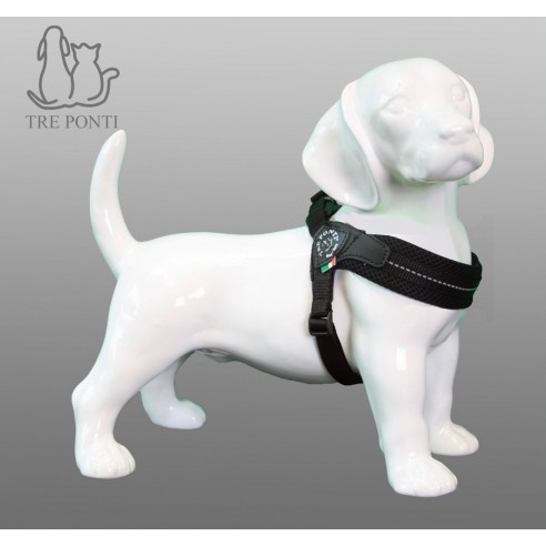 Tre Ponti Fibbia verstelbaar mesh - basic zwart