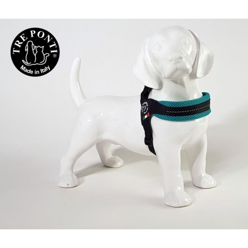 Tre Ponti Fibbia verstelbaar mesh - basic aqua