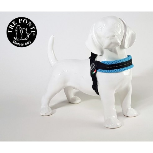 Tre ponti Fibbia Verstelbaar Mesh pastel - licht blauw